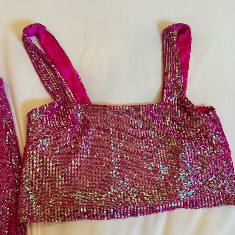 Show me your mumu sequin crop top